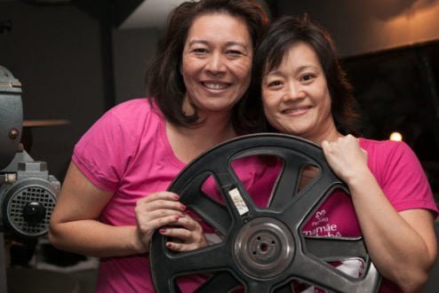 Irene Nagashima e Taís Viana, idealizadoras do CineMaterna