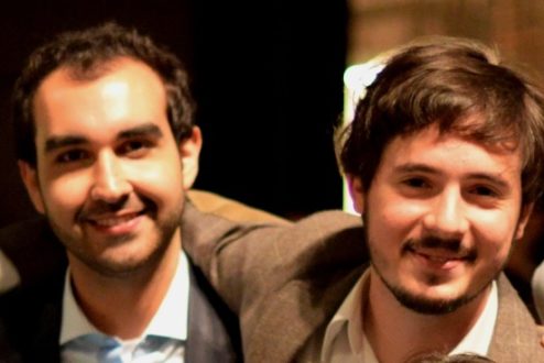 Dennys e Francisco, os dois jovens advogados que decidiram pesquisar Direito e Tecnologia.