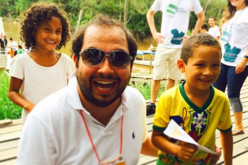 Luiz Candreva, empreendedor e mentor de startups, em um evento do Startup Weekend no Pará.