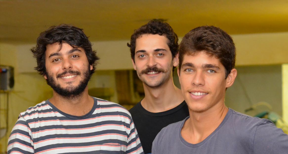 Os sócios da Zerezes (da esq. para a direita): Luiz Eduardo Rocha, Henrique Meyrelles e Hugo Galindo