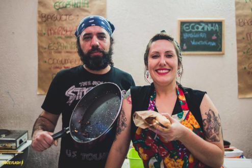 Luciano e Fátima, unidos pela gastronomia e por uma proposta de trabalhar para viver e ser feliz, "só", com a Ecozinha.