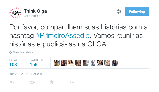 O primeiro tweet, acima, gerou uma mobilização inédita na internet.