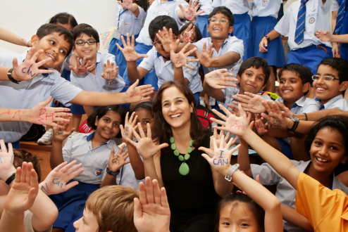 Educadora e empreendedora, Kiran propõe que toda criança se contagie pelo vírus do I can (eu posso).