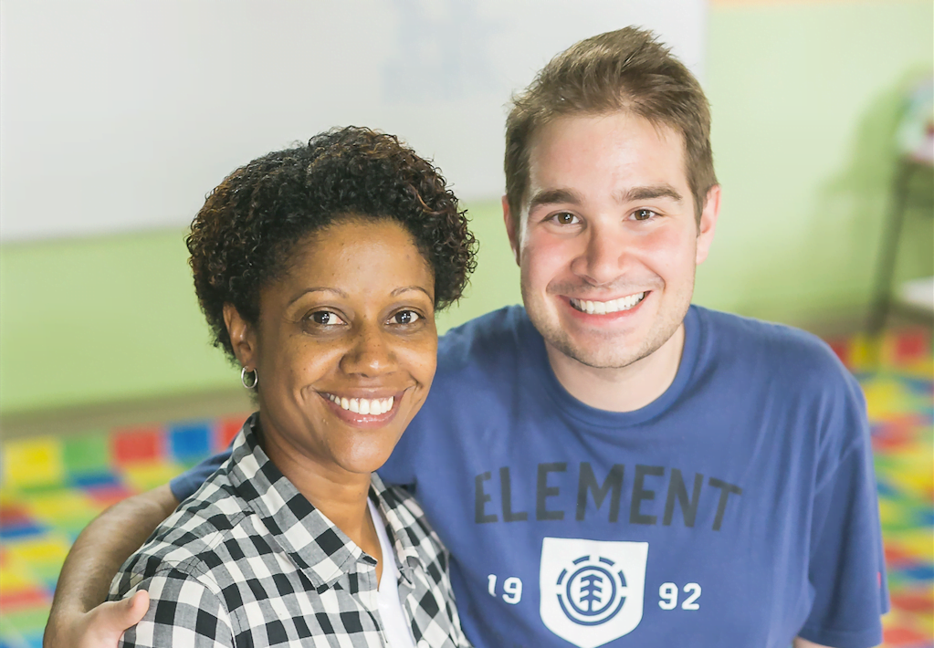 Onília e Bruno, da Escola Convexo.