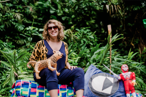 Carol, a estilista que percebeu que tinha em mãos não apenas uma marca de moda, mas um evento com potencial de mercado (foto Eduardo Magalhães/I Hate Flash).