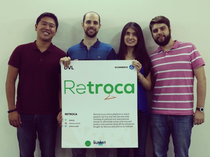 Os sócios do Retroca: Caio Sagae, Andre Teves, Andréia Cha e Pedro Romi.