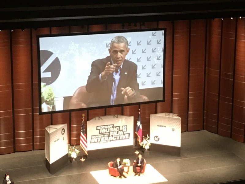 Barack Obama, na melhor palestra do SXSW, convocou as pessoas a criarem plataformas e ideias que ajudem a resolver os problemas do mundo.