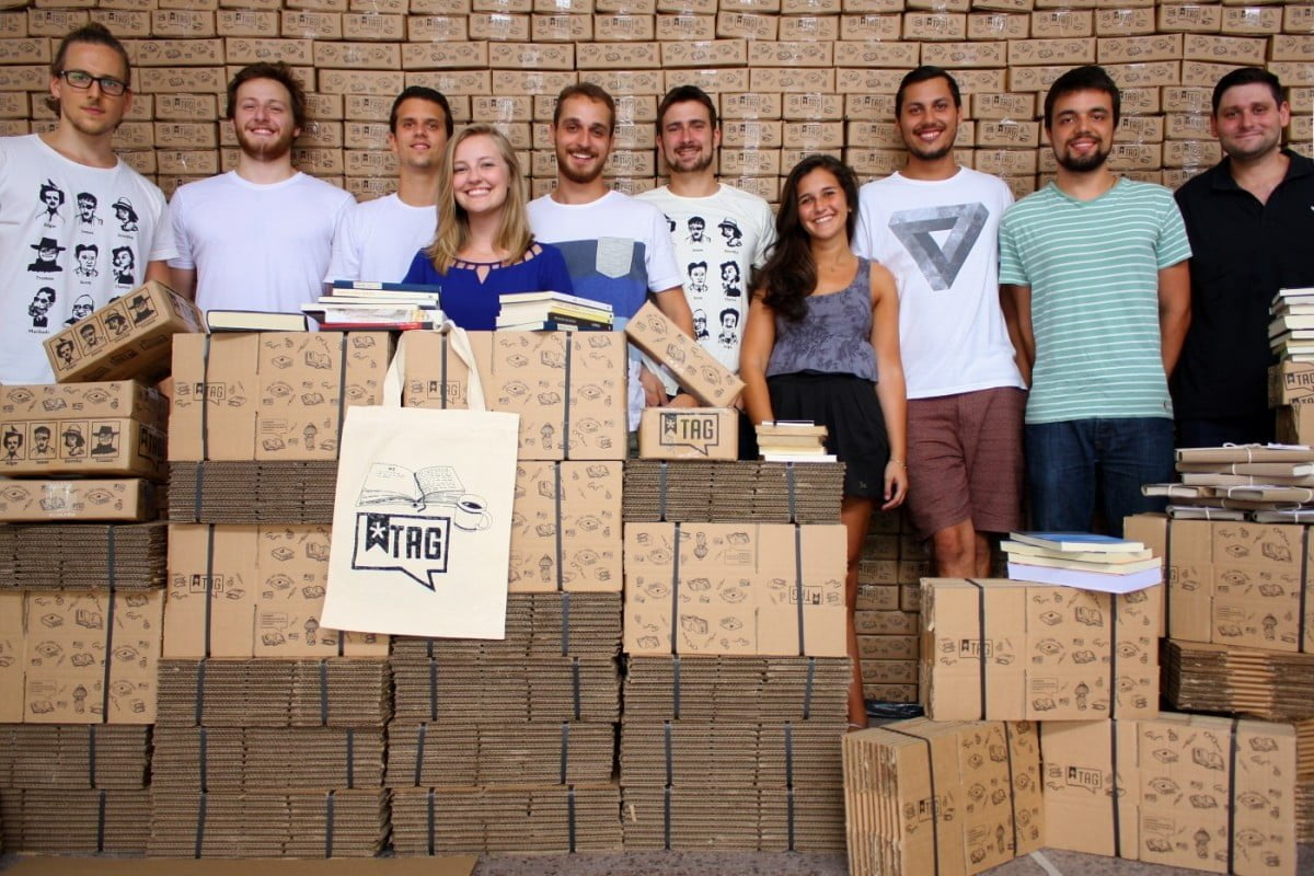 A equipe da Tag: Arthur Dambros, Guilherme Karkotli, Pablo Valdez, Maria Eduarda Largura, Gustavo Lembert, Álvaro Englert, Luísa Andreoli, Tomás Susin e Bruno Mesquita.