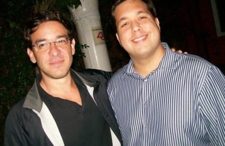 Ricardo Cesar e o sócio, melhor amigo e padrinho de seu filho, Eduardo Vieira.