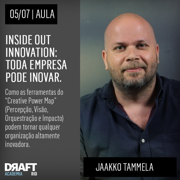 O premiado designer Jaakko Tammela inaugura a Academia Draft no Rio! 