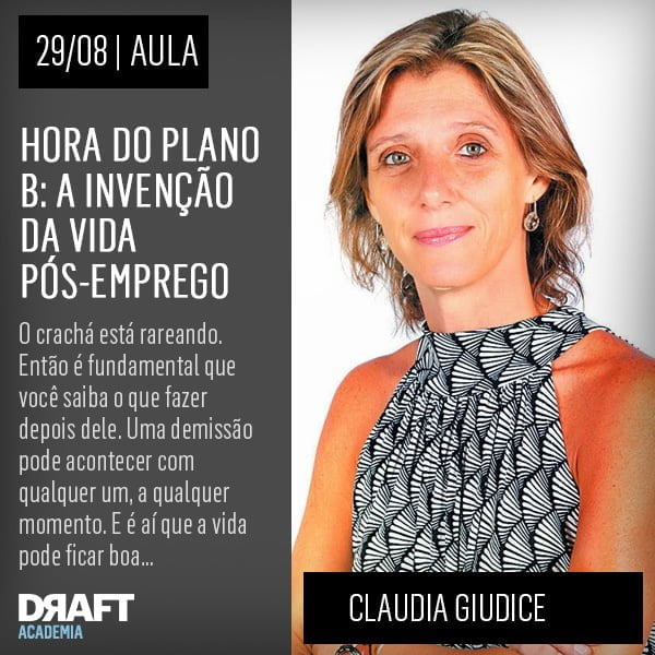Claudia Giudice irá inspirar você a pensar, já, no que fará mais adiante na sua vida.
