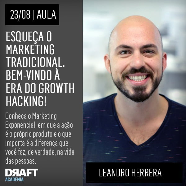 Leandro, da Geekie, vai falar sobre como fazer o seu negócio crescer exponencialmente.