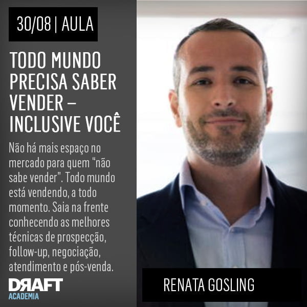 Renato Gosling traz dicas e técnicas para fazer de você, sim, você mesmo um vendedor.