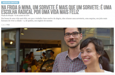 Há dois anos, a sorveteria foi retratada no Draft (clique na foto para ler).