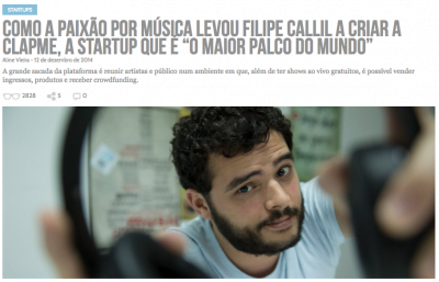 Há quase dois anos, a ClapMe saiu no Draft (clique na imagem para ler a reportagem).