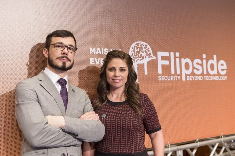 Anderson Ramos e Priscila Meyer fundaram a Flipside, que organiza eventos na área de Segurança da Informação.