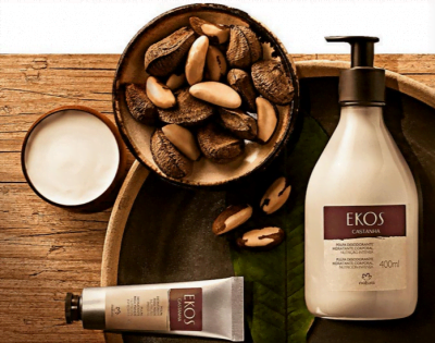 A linha Ekos é um dos ícones da marca, reforçando o compromisso com a sustentabilidade.