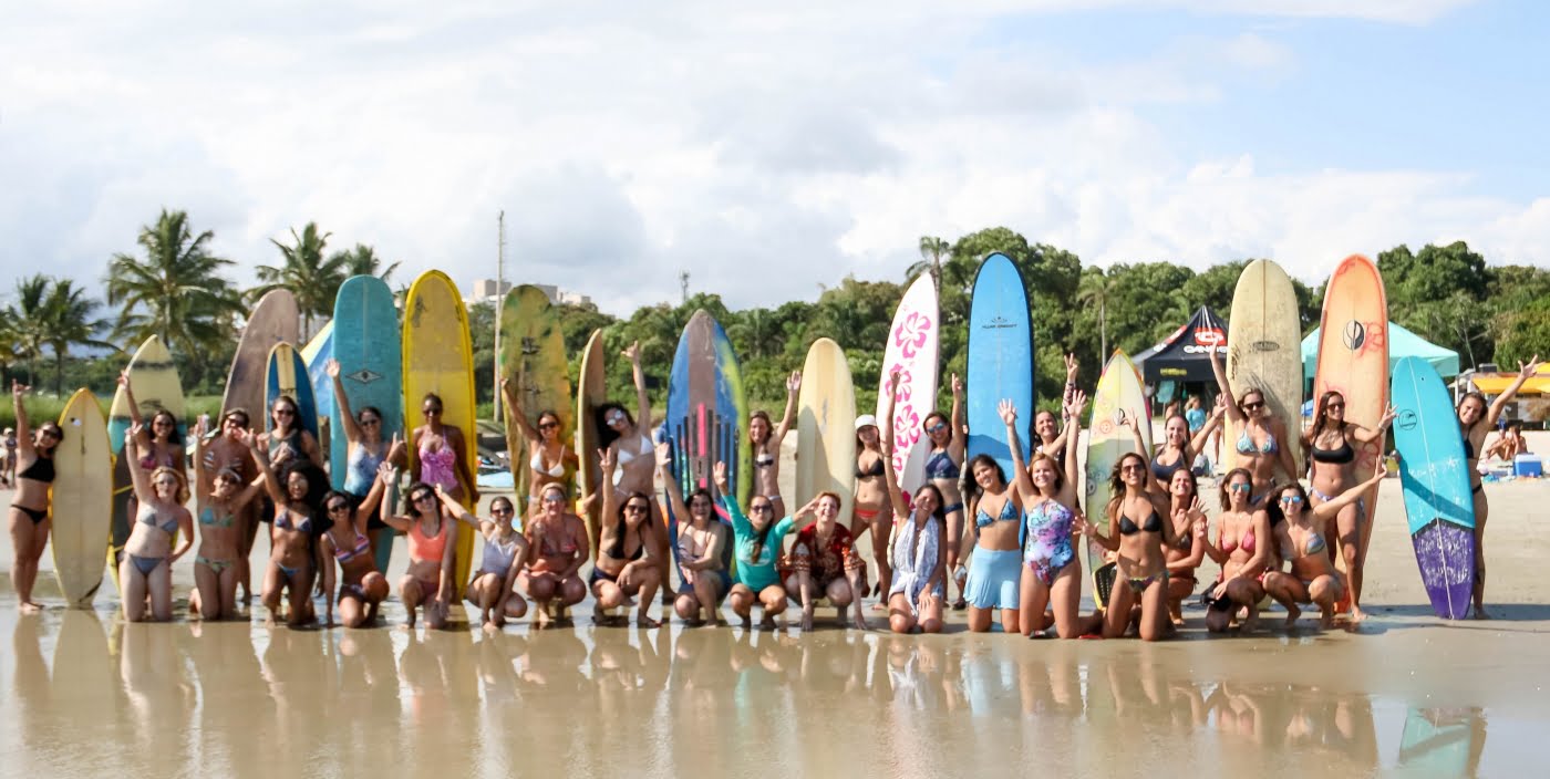 O espírito da empresa é fazer mais mulheres se apaixonarem pelo mar, pelo surf, por si mesmas (foto: Suelen Nobrega).