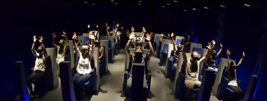 A sala de realidade virtual do Museu CataVento comporta até 20 pessoas (é uma das maiores do mundo). 