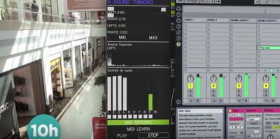 No Iguatemi gaúcho, a Sound Thinkers montou um painel de controle para aferir o nível de ruído do shopping.