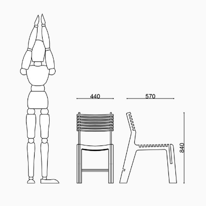 A cadeira Valovi, representada acima, é um ícone do design aberto: qualquer um pode fazer o download e montar uma em casa.