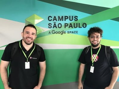 Bruno Muniz e Fábio Sobral, da TotalCross, durante os dois meses que moraram em São Paulo e receberam mentoria da Startup Farm.