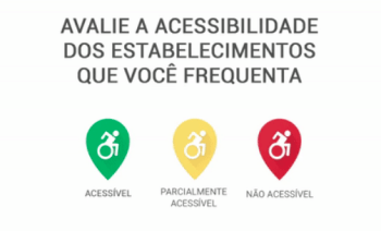 No app, a avaliação de acessibilidade de um lugar leva 30 segundos.