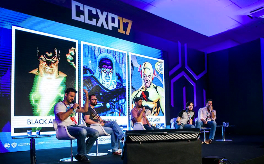 Quadrinistas em um dos painéis da Comic Con Experience, que aconteceu na semana passada em São Paulo.
