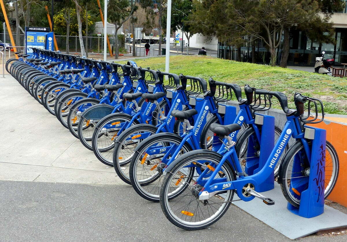 O compartilhamento de bikes, modelo que ganha força nos Estados Unidos e na China, ainda dá seus primeiros passos no Brasil (Imagem: Bernard Spragg NZ-Flickr/Reprodução).