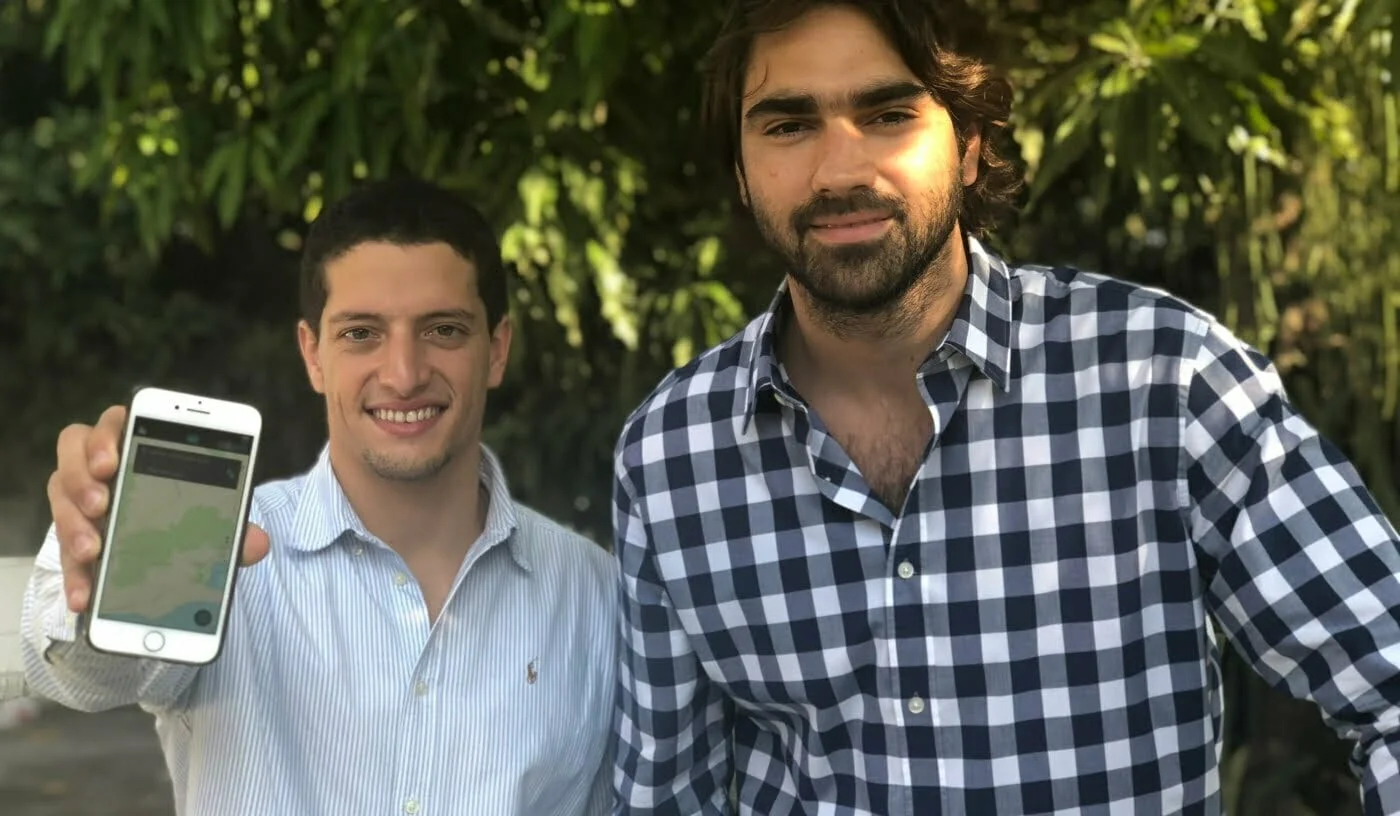 Eduardo Motta e João Zechin são os responsáveis pela operação do aplicativo Moov.