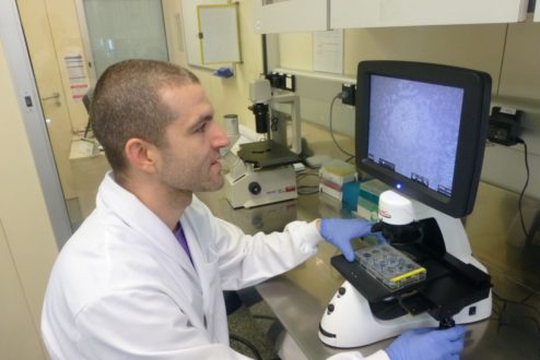 Na Pluricell Biotech, a caçador de células-tronco Diogo Biagi em sua saga.