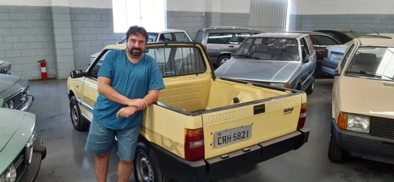 Marcelo Paolillo com seu Fiat Fiorino Pick Up LX 1991