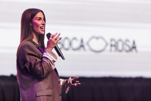 Bianca Andrade, fundadora da Boca Rosa Company, durante o Startup Summit (foto: Gabriel Heusi_@greenfotografias)