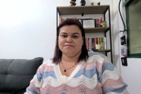 A advogada e ativista Rebeca Mendes, fundadora do Projeto Vivas, que auxilia meninas e mulheres na busca pelo aborto legal.