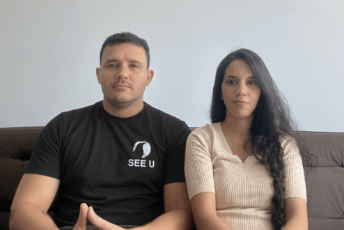 Arthur e Jaqueline Sendas, cofundadores do See U App.