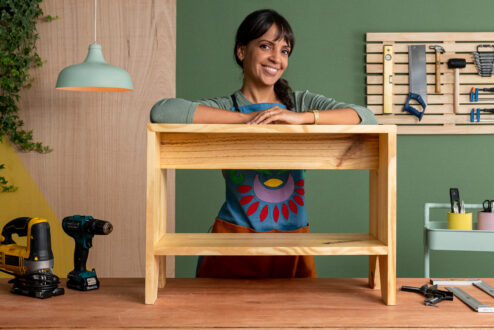 Eva Mota, jornalista e instrutora de marcenaria para mulheres (foto: Filipe Redondo).