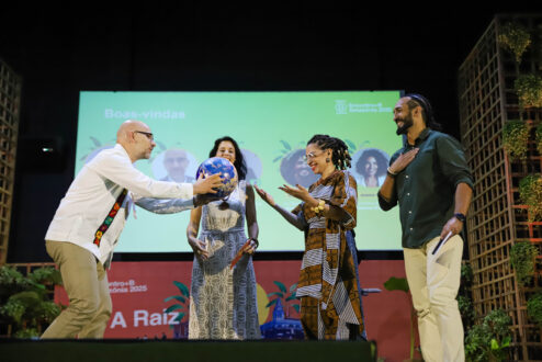 Lideranças de Empresas B reunidas durante o Encontro+B Amazônia 2025 no Pará (crédito: Sistema B).