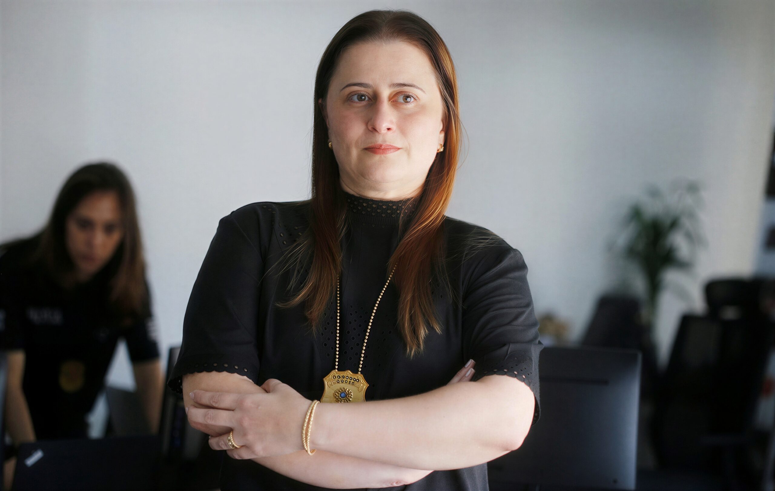 Delegada Lis, coordenadora do Núcleo de Observação e Análise Digital (NOAD).
